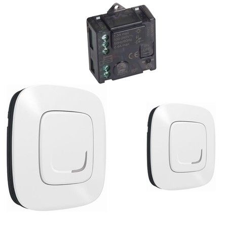 

Набор Legrand 752550 Valena Allure with NETATMO, для управления освещением c 2х мест. Микромодуль реле 300 Вт 240В + два умных беспроводных 1-клавишны, 752550