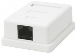 

Розетка настенная Cablexpert NA212 RJ-45 кат.5e внешняя 1 порт, 110&Krone, NA212