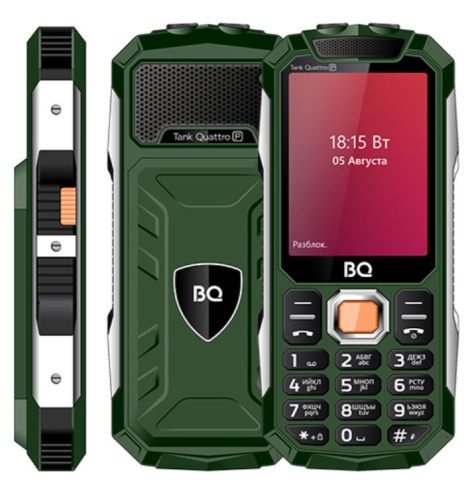 фото Мобильный телефон  BQ 2817 Tank Quattro Power Green в Уфе