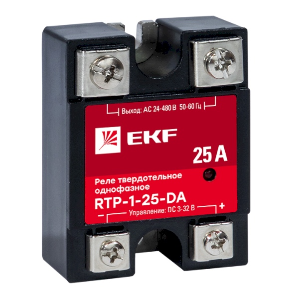 

Реле EKF rtp-1-25-da твердотельное однофазное RTP-25-DA, rtp-1-25-da