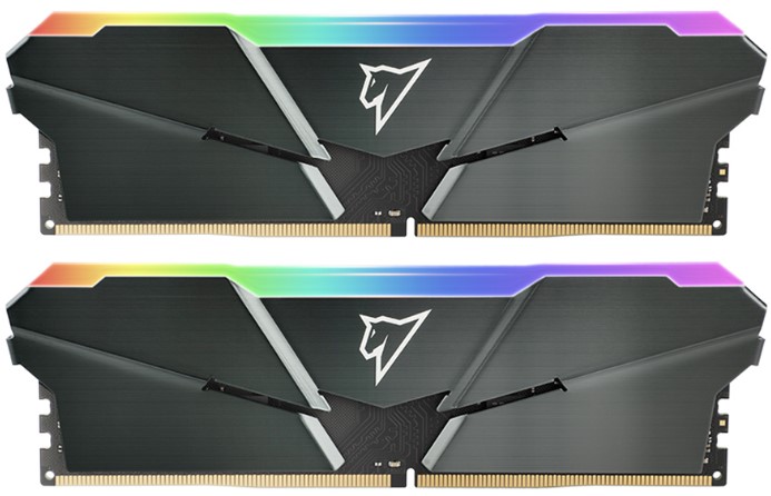 

Модуль памяти DDR4 16GB (2*8GB) Netac NTSRD4P36DP-16E Shadow RGB PC4-28800 3600MHz CL18 1.35V gray with radiator, NTSRD4P36DP-16E