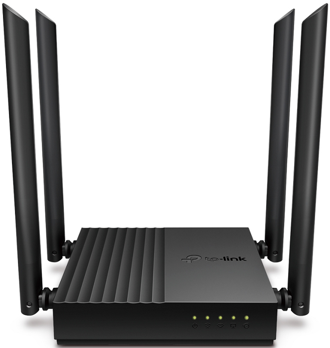 

Беспроводной маршрутизатор TP-LINK Archer C64 Wi Fi 802.11n/b/g/a/ac AC1200 2,4ГГц /5ГГц, WAN Gb, 4*LAN Gb, IPv6, IPTV, Beamforming, Smart Connect, Ai, Archer C64