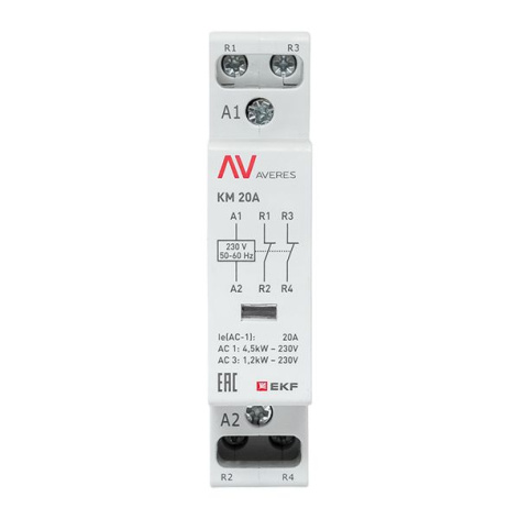 фото Контактор модульный EKF km-av-1-20-02-230V в Екатеринбурге