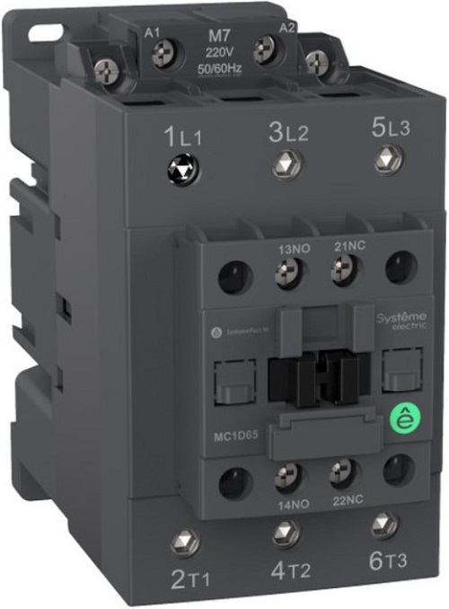 

Контактор Systeme Electric MC1D40KUE MC1D 3P 40A НО+НЗ 110-250V AC/DC, MC1D40KUE