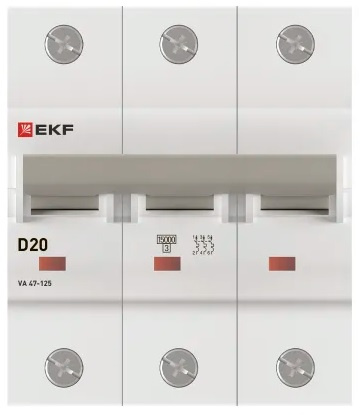 фото Автоматический выключатель  EKF mcb47125-3-20D