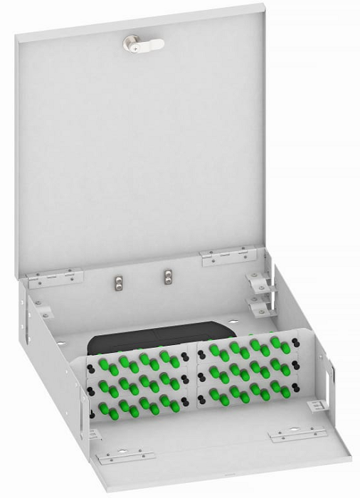 

Кросс оптический настенный TopLAN КРН-Top-48ST/A-OS2-GY 48 ST/APC адаптеров, одномодовый, укомплектованный, КРН-Top-48ST/A-OS2-GY