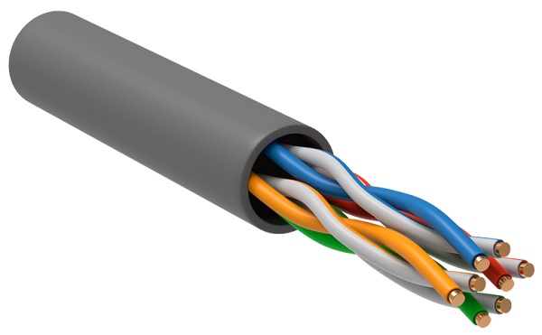 

Кабель витая пара U/UTP 5e кат. 4 пары ITK LC1-C5E04-121(м) 24AWG solid, LSZH, LC1-C5E04-121(м)