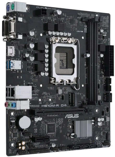 фото Материнская плата mATX ASUS PRIME H610M-R D4-SI (УЦЕНЕННЫЙ)