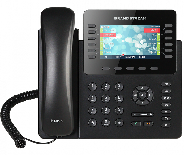 

Телефон VoiceIP Grandstream GXP-2170 с HD звуком на 12 SIP линий, 44 цифровые экранные BLF клавиши, 2 Gigabit порта с PoE, поддержкой модуля расширени, GXP-2170