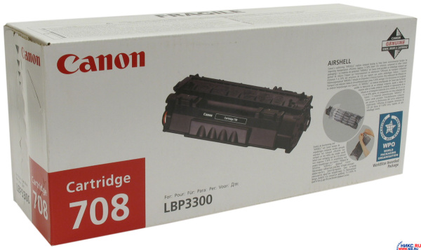 Изображение товара Картридж Canon 708 для лазерных принтеров и МФУ Canon LBP3300
