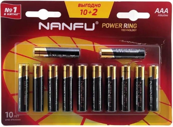 фото Батарейка  Nanfu LR03 12B(10+2) в Красноярске