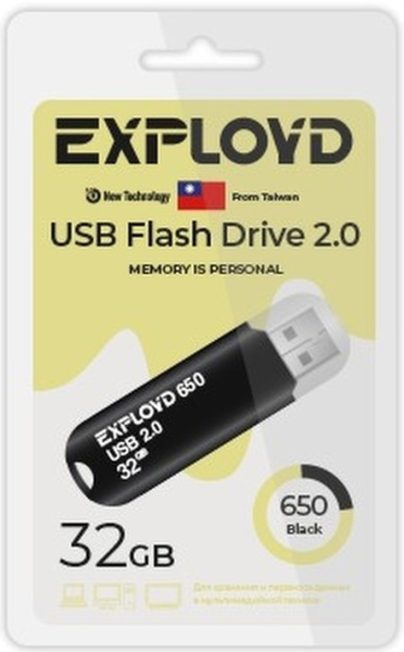 фото Накопитель USB 2.0 32GB Exployd EX-32GB-650-Black в Самаре