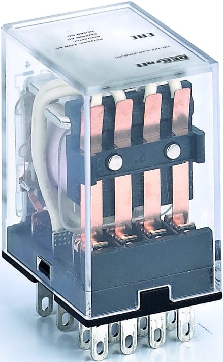 

Реле промежуточное DEKraft 23812DEK 4 контакта с LED инд. 3А 127В DC ПР-102, 23812DEK