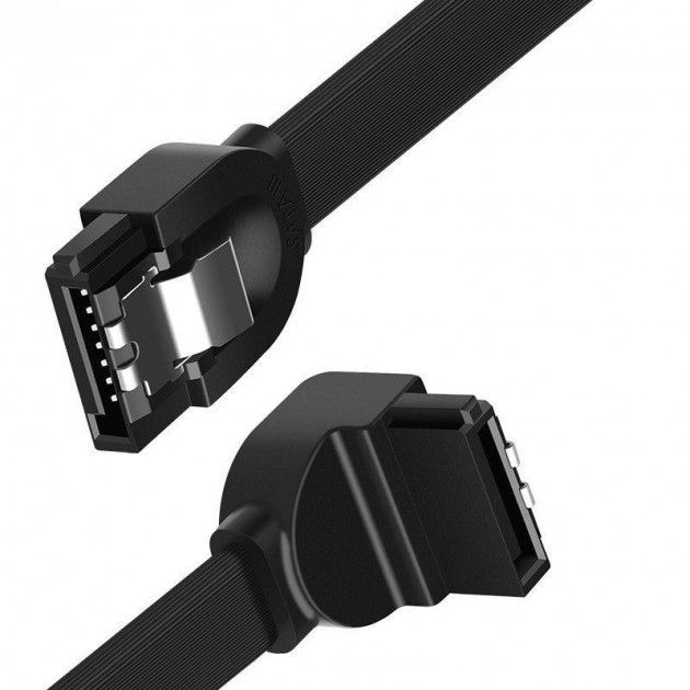 

Кабель UGREEN US217 30797_ SATA 3 Data, 90° Elbow, 0.5м, black, US217