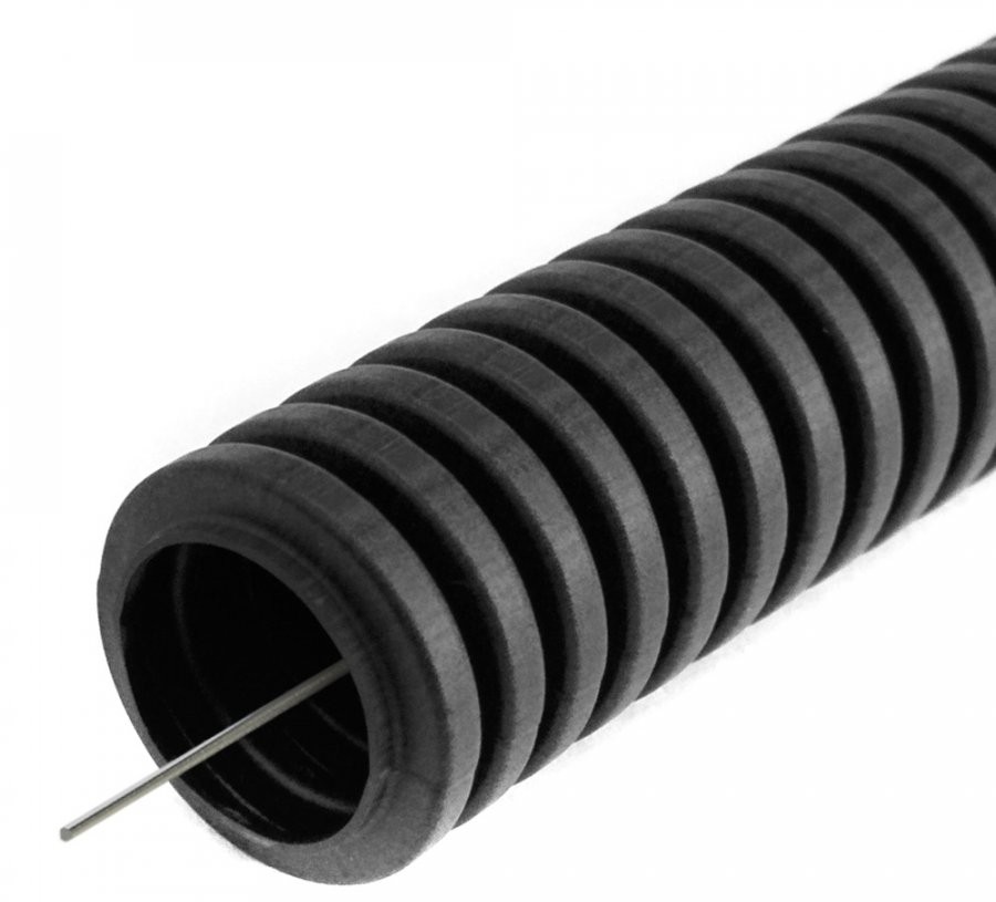 

Труба гофрированная лёгкая Промрукав PR01.0056 ПВХ 350 Н черная с/з д20 (50 м), PR01.0056