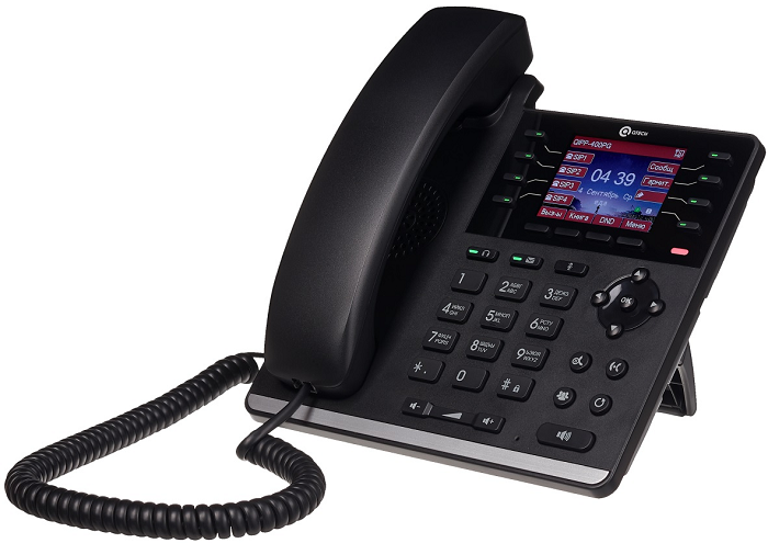 

Телефон VoiceIP QTECH QVP-400 2 SIP линии, 25 клавиш, включая 5 программируемых, цветной графический дисплей с подсветкой 320*240, 2 порта Ethernet RJ, QVP-400