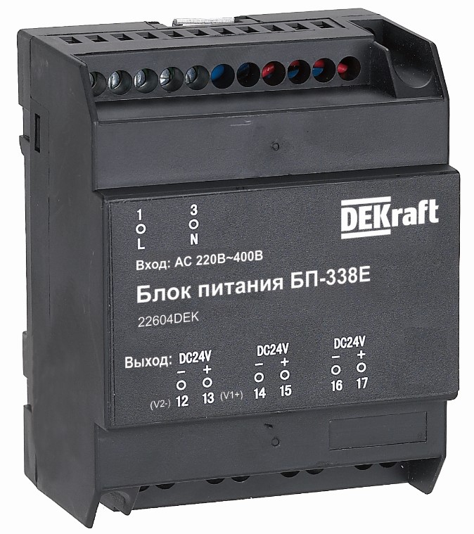 

Блок питания DEKraft 22604DEK Uвх 220В АС Uвых 24В DC 7 Вт, 22604DEK