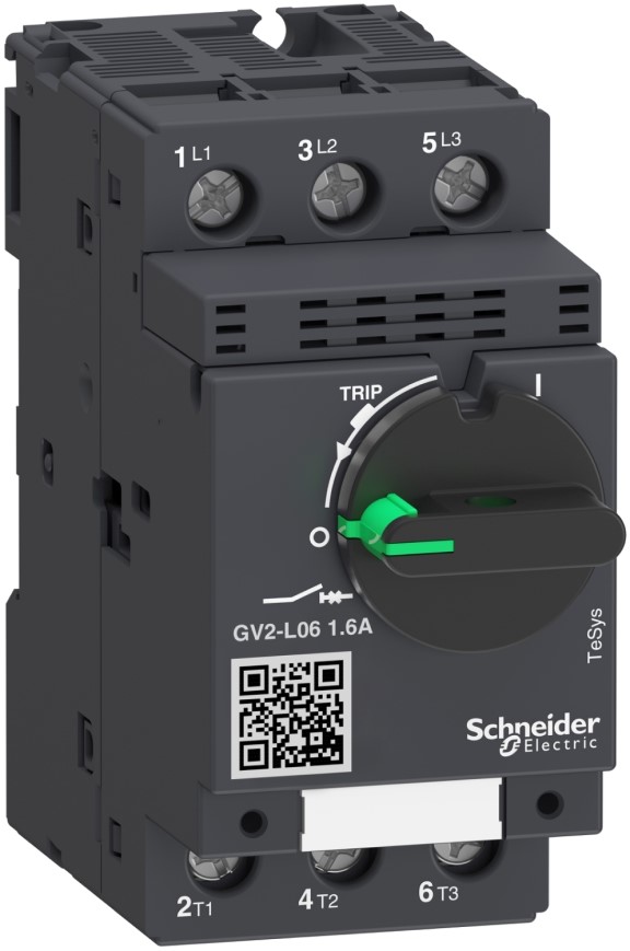 

Автоматический выключатель Schneider Electric GV2L06 с магнитным расцепителем 1,6А, GV2L06