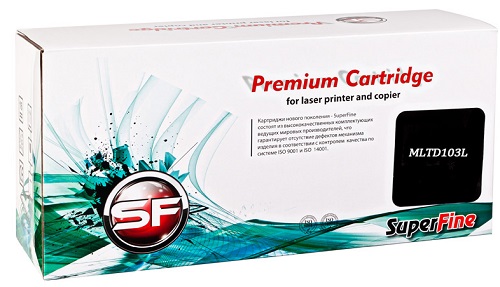 

Картридж SuperFine SF-MLTD103L для Samsung MLT-D103L ML-2950ND/2951D/2955/2956/WSCX-4728HN 2.5K SuperFine, SF-MLTD103L