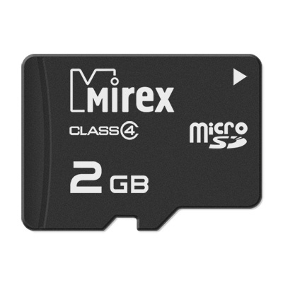 Изображение товара Карта памяти Mirex 13612-MCROSD02 microSDHC 2GB для смартфонов и камер