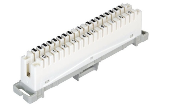 Изображение товара Плинт NikoMax NMC-PL10-DC-10 с 10 парами и цифровой маркировкой