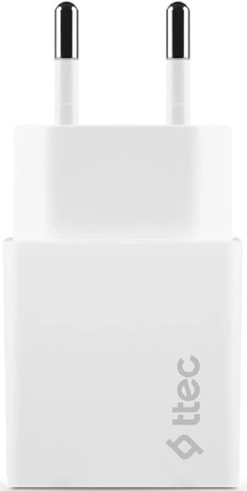 

Зарядное устройство сетевое TTEC 2SCS21B SmartCharger Duo PD 2*USB-A 2.4A 12W. Цвет: белый, 2SCS21B