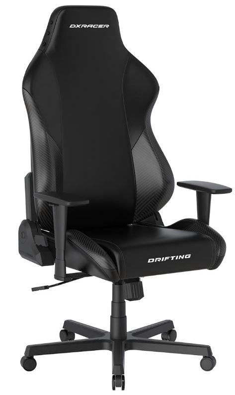 

Кресло игровое DxRacer OH/DL23/N чёрное (PU-кожа, Топ-Ган, подлокотники 3D), OH/DL23/N