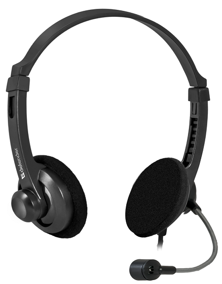 

Гарнитура проводная Defender Aura 104 63104 черный, кабель 1.8 м, Aura 104