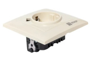 фото Розетка с заземлением с 2 USB EKF EWR16-028-20-2USB