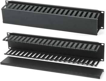 

Органайзер 19, 2U Hyperline CM-2U-PL-COV c пласт. кольцами и крышкой, CM-2U-PL-COV