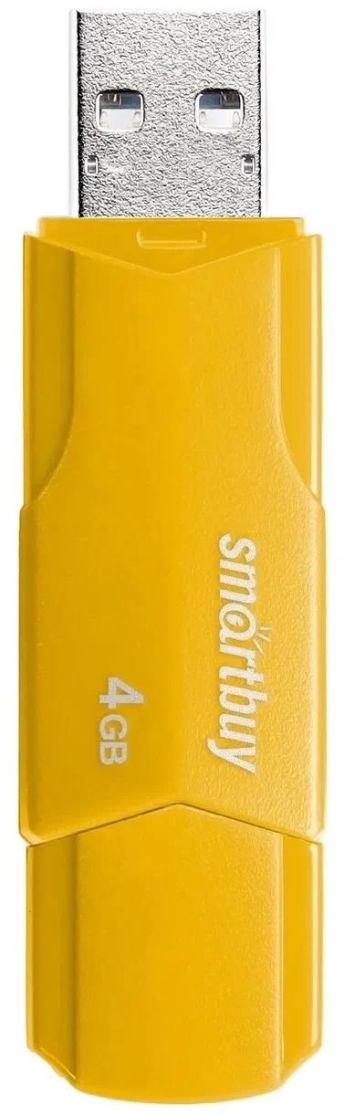 

Накопитель USB 2.0 SmartBuy SB4GBCLU-Y 4GB CLUE yellow, SB4GBCLU-Y