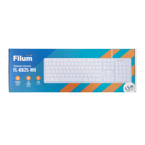 фото Клавиатура  Filum FL-KB25-WH в Воронеже