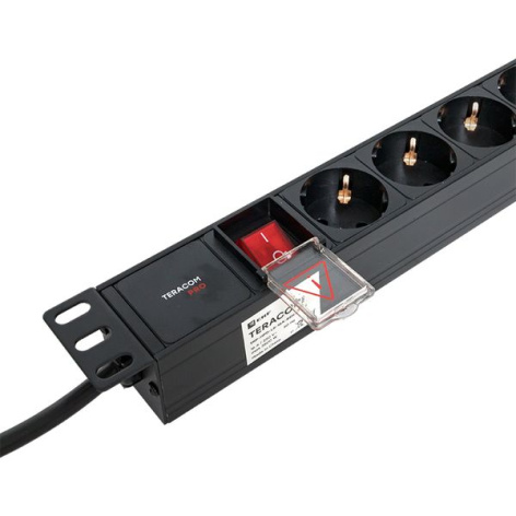 фото Блок розеток 19", 8 розеток EKF TRP-HPD-LS-16A-8SH-2MSH в Уфе