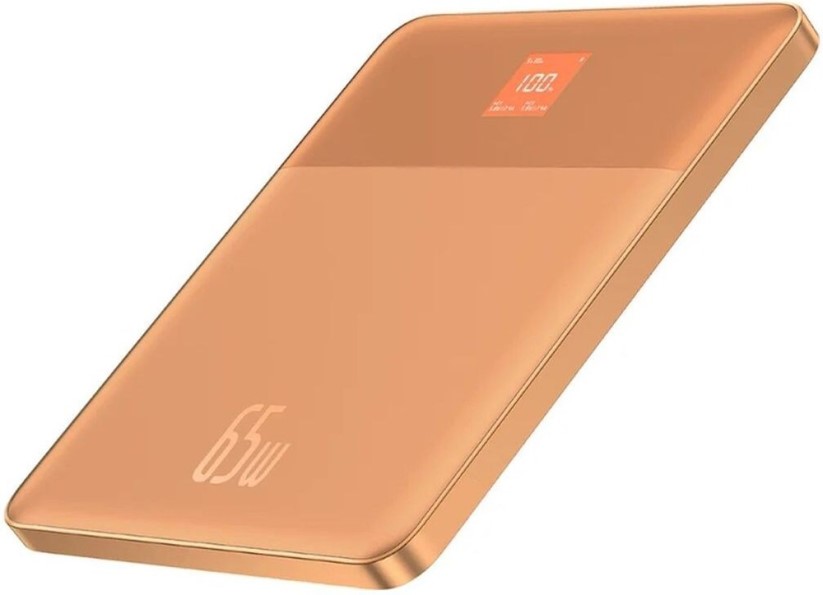 

Аккумулятор внешний портативный Baseus Blade2 P10063800732-00 12000mAh 65W Canyon Coral, кабель Type-C to Type-C 100W Orange (20V/5A) 50cm White, Blade2