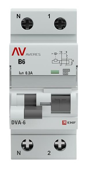 фото Автомат дифференциальный EKF rcbo6-1pn-6B-300-a-av в Красноярске