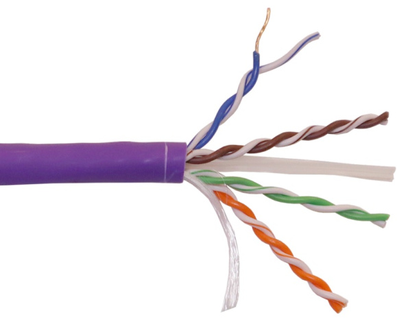 фото Кабель витая пара U/UTP 6 кат. 4 пары Lanmaster LAN-6EUTP-HFLT-VI в Омске