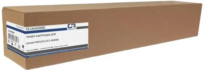 

Тонер-картридж CopyRite CR-LX64G0H00 для Lexmark MX910/911/912 64G0H00, 32500стр, CR-LX64G0H00