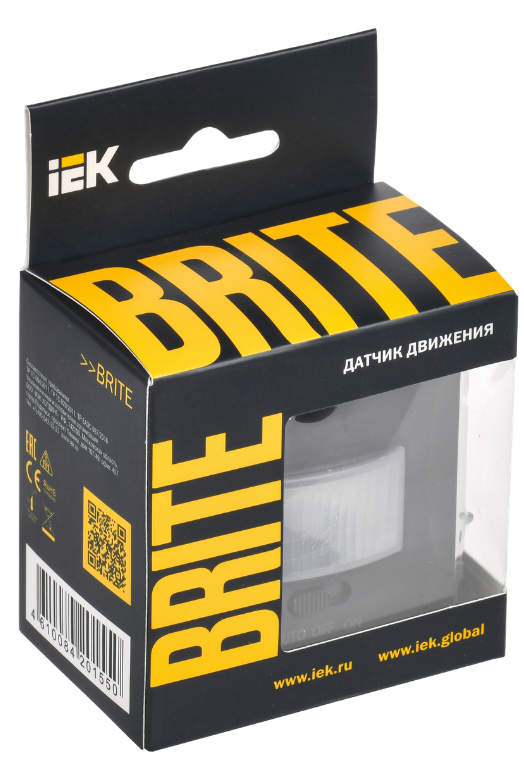 

Датчик движения IEK BR-MS10-N-150-05-K53 BRITE ДС10-1-БрГ Графит, BR-MS10-N-150-05-K53