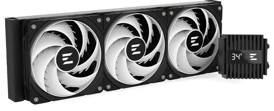 

Система охлаждения жидкостная Zalman Liquid Cooler 360mm ALPHA2 DS A36 Black LGA115x/1200/17001851/AM4/AM5 (3*120mm, 600-2000rpm, 29.7dBa), Liquid Cooler 360mm
