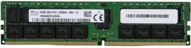 

Модуль памяти DDR4 64GB Hynix original HMAA8GR7AJR4N-XN PC4-25600 3200MHz CL22 ECC Reg 1.2V, HMAA8GR7AJR4N-XN
