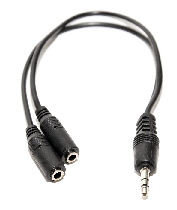 

Кабель-адаптер 5bites AA-3MF2-02BK audio, 3.5 Jack, M-2*F, черный, AA-3MF2-02BK