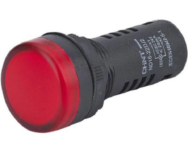 

Индикатор CHINT 592858 ND16-22D/2 красный AC/DC220В, 592858