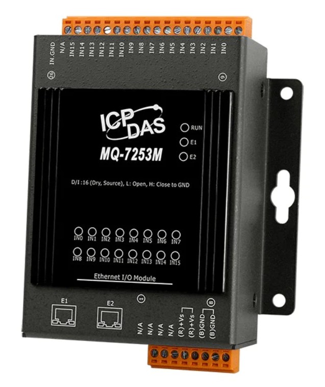 

Модуль ICP DAS MQ-7253M MQTT I/O Module with 2-port Ethernet Switch, with 16-ch DI (RoHS), MQ-7253M
