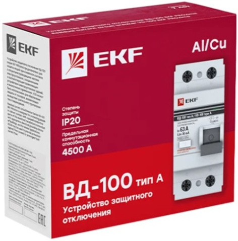 фото УЗО  EKF elcb-2-40-30-e-a-pro в Перми