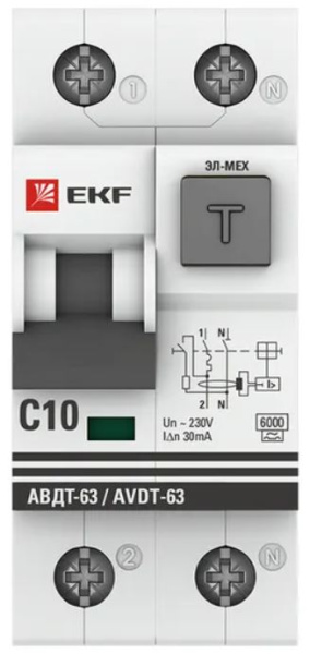 фото Автомат дифференциальный EKF DA63-10-30 в Санкт-Петербургe