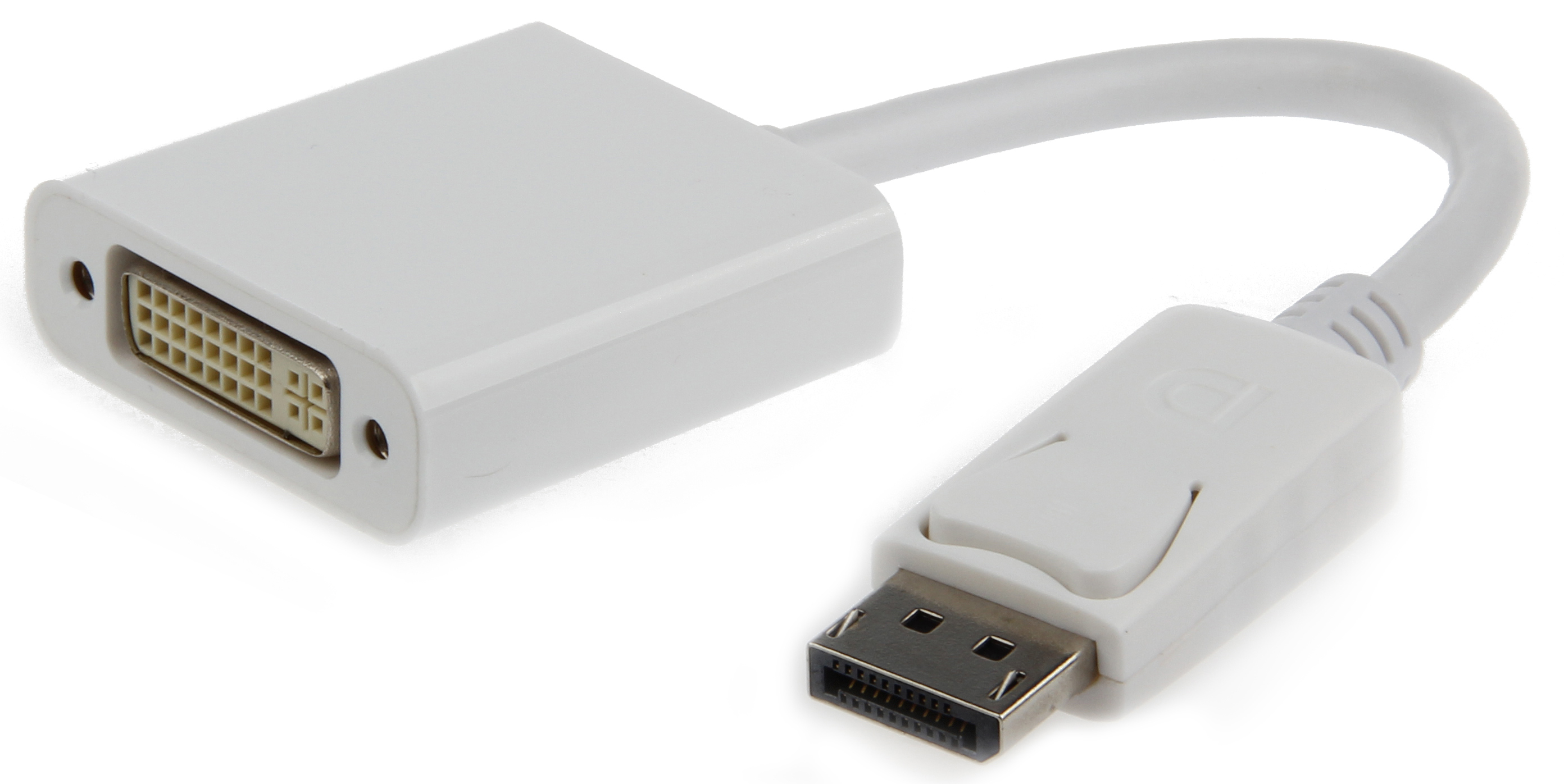 

Переходник Gembird DisplayPort - DVI A-DPM-DVIF-002-W 20M/19F, белый, пакет, DisplayPort - DVI