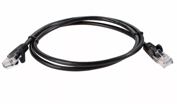 фото Кабель патч-корд U/UTP 5e кат. 1м iOpen ANP511_1M_BK в Екатеринбурге