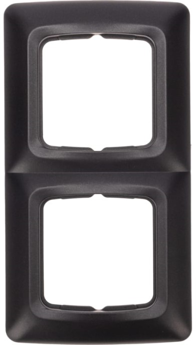 

Рамка KRANZ KR-78-0346 DEA 2-я горизонтальная черный металлик, KR-78-0346