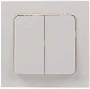 фото Выключатель двухклавишный EKF EXV10-023-10