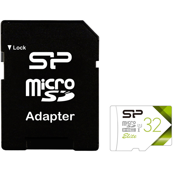 

Карта памяти 32GB Silicon Power SP032GBSTHBU1V21SP Elite microSDHC Class 10 UHS-I (SD адаптер) Colorful, SP032GBSTHBU1V21SP